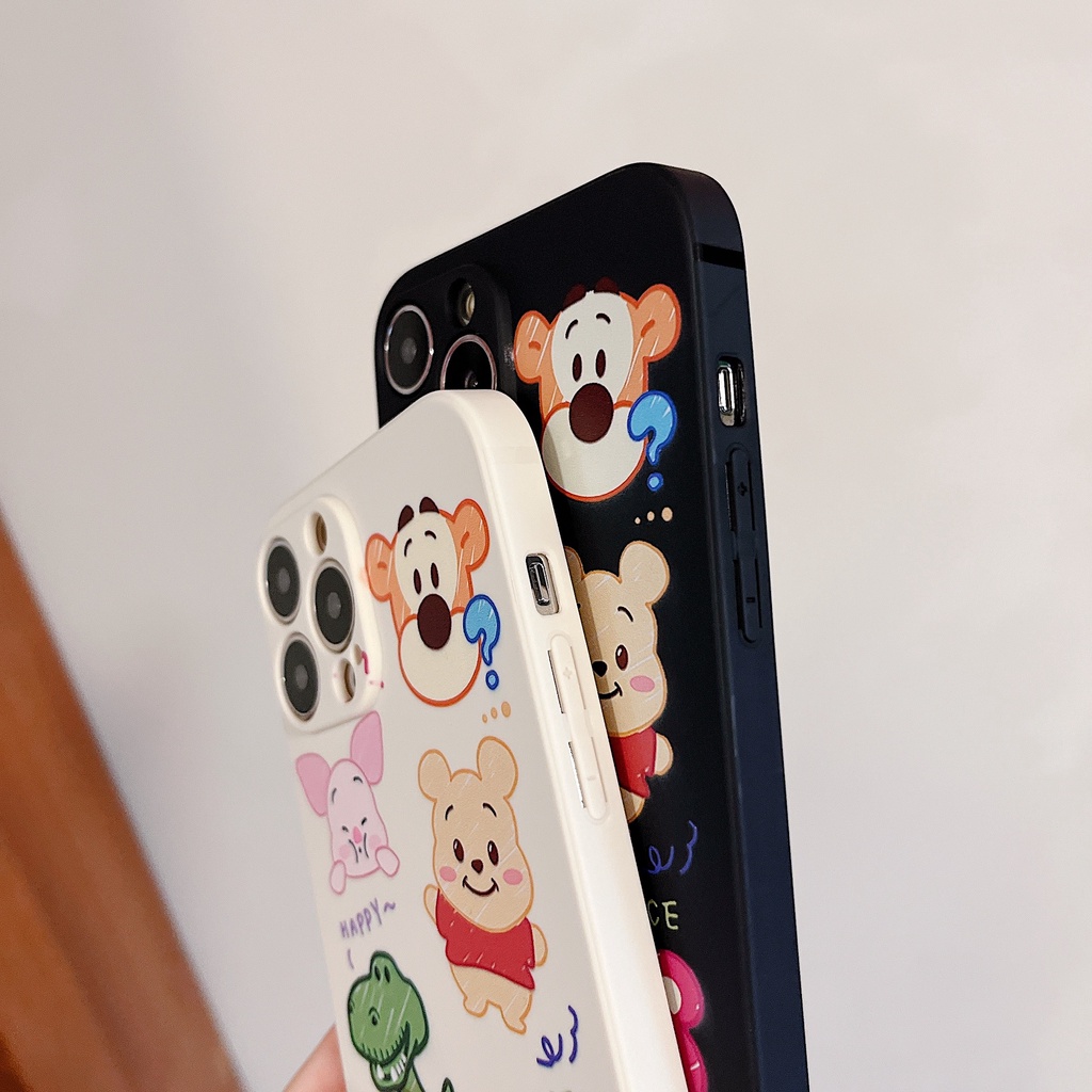 Ốp Điện Thoại Họa Tiết Hoạt Hình Dễ Thương Cho iPhone 7 / 7 plus 8 / 8 / plus / x / XR / XS / 11 / 12 / 13 / pro / Max / plus / Promax Sự Bảo Vệ