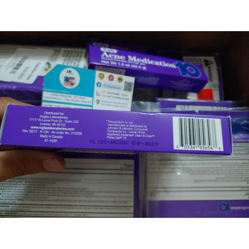 Kem ngừa mụn Acne Rugby medication 10