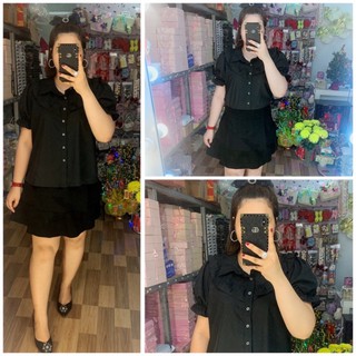 [ BIGSIZE ] Áo Sơ Mi Cổ Viền Bèo 60-95kg