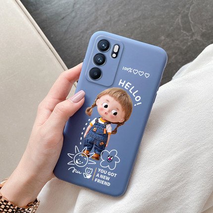 Ốp lưng điện thoại oppo reno6 5G cô gái đẹp dễ thương xinh