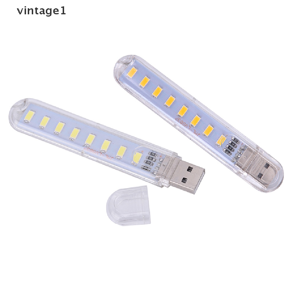 Đèn led nhỏ di động 5v 8 led usb chiếu sáng máy tính ban đêm tiện lợi