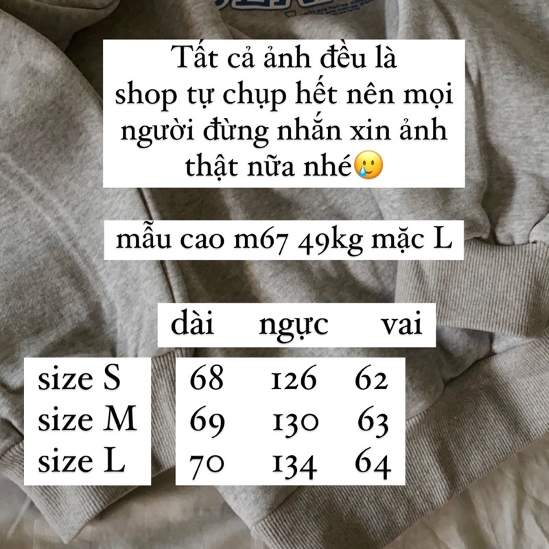 Áo Sweater Nữ Form Rộng Xám , Áo khoác oversize tây