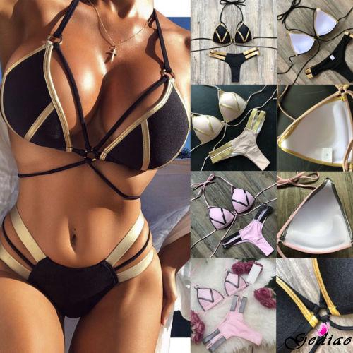 Bikini 2 mảnh có mút nâng ngực thiết kế gợi cảm cho nữ giới