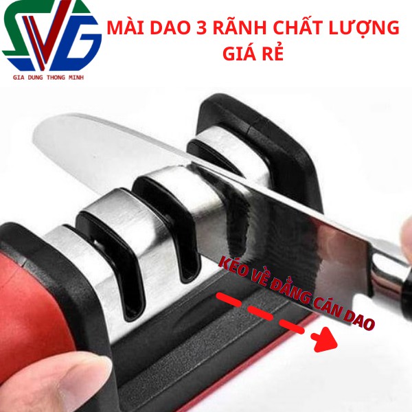 Dụng cụ mài dao 3 rãnh GIÁ RẺ  - Tiện lợi cho sử dụng gia đình