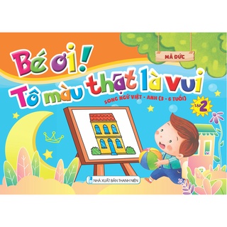 Sách - bé ơi tô màu thật là vui - song ngữ việt anh tập 2