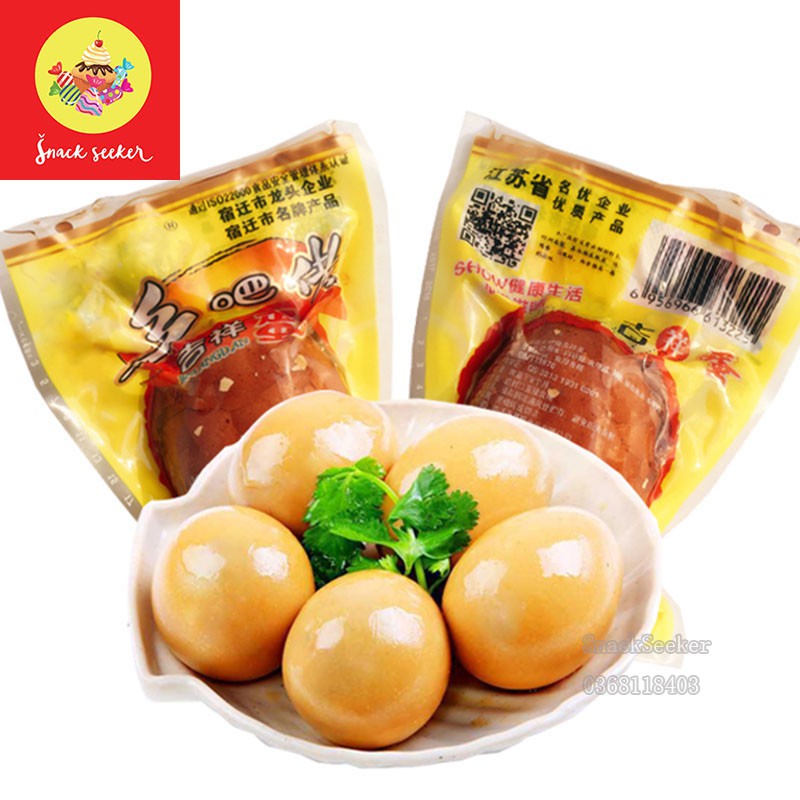 Trứng Gà Ăn Liền 3 vị ăn liền thơm ngon - Gói 35gr - Trứng Gà Muối - Đồ ăn vặt Trung quốc