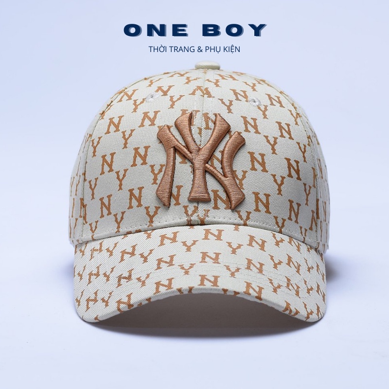 Mũ lưỡi trai nam NY thời trang cao cấp, nón kết lưỡi trai nam nữ MLB phong cách unisex form đứng đội ôm đầu
