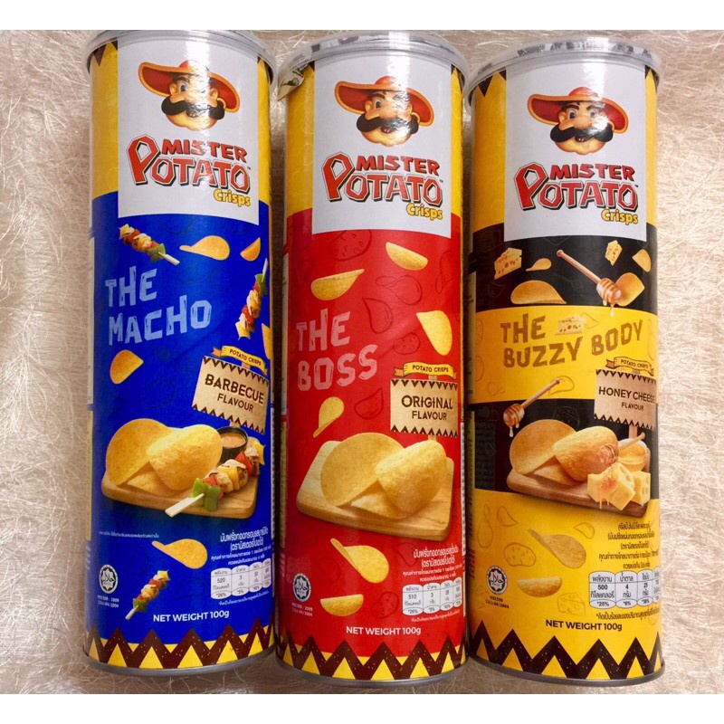 Khoai tây tươi Mister Potato Crisps 20k/ 1 ống 100gr ( NT )