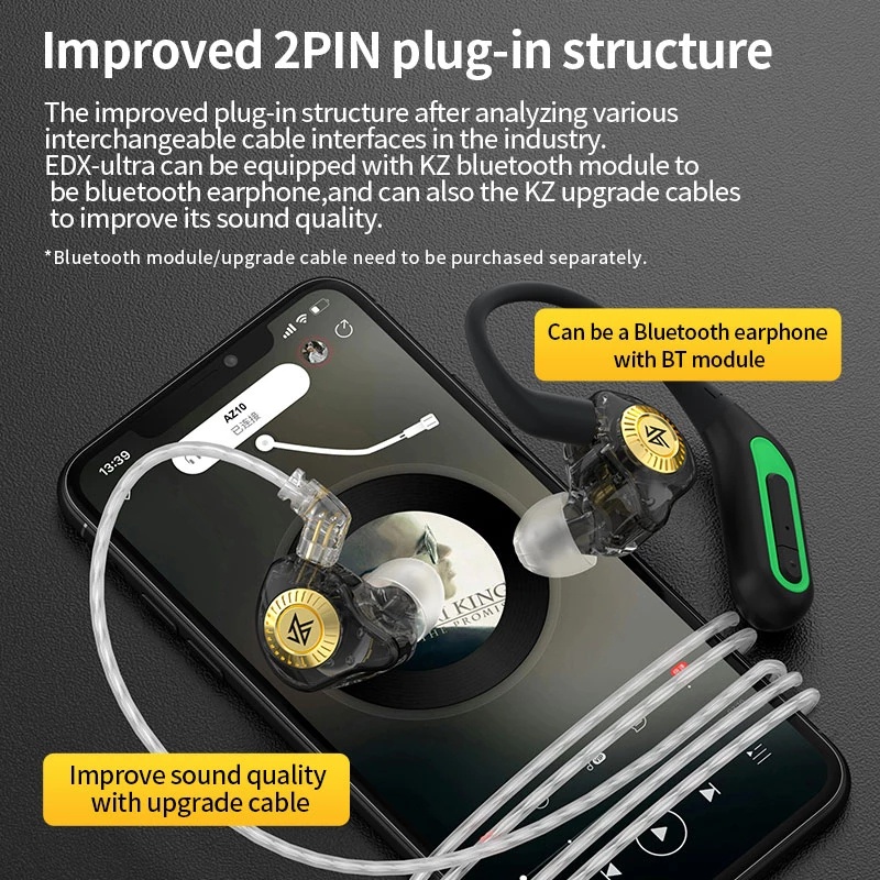 Tai Nghe Nhét Tai Có Dây KZ EDX Ultra HiFi Chống Tiếng Ồn