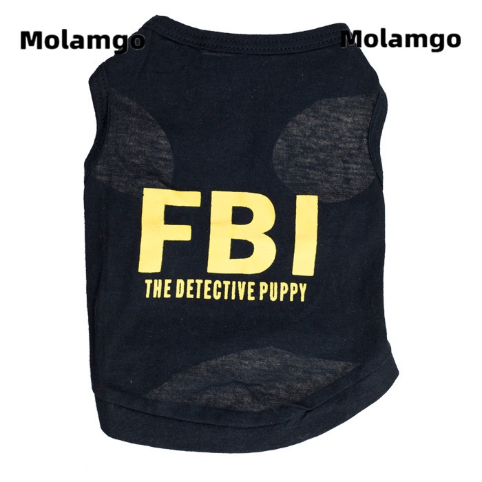 Áo Thun Cotton Màu Đen In Họa Tiết Dễ Thương Thời Trang Xuân Hè Mới Cho Thú Cưng