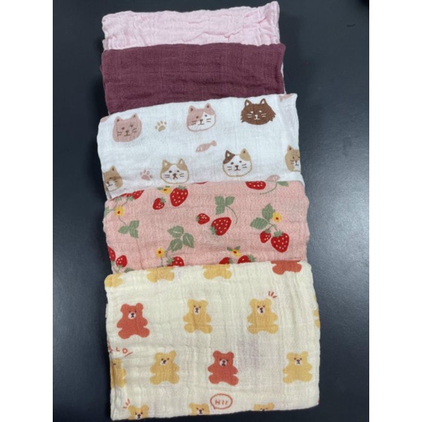 Set 5 Khăn xô Khăn Quấn PIPPI 70×70cm CM xuất Đan Mạch