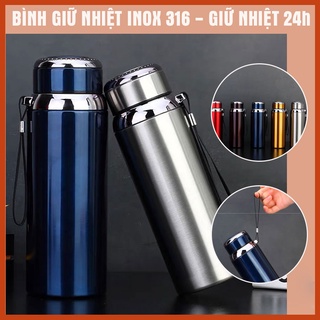 BÌNH GIỮ NHIỆT CÓ ĐÈN LED HIỂN THỊ NHIỆT ĐỘ - Bình giữ nhiệt CAO CẤP CÁT Á  500ML Sang trọng, tiện lợi, giữ nhiệt 12 giờ