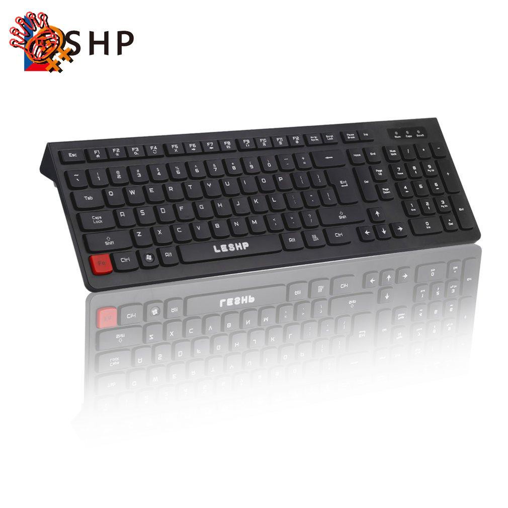 ✌Leshp Ultra-Thin Chocolate Wired Keyboard Desktop Office Home Games Slim Mute