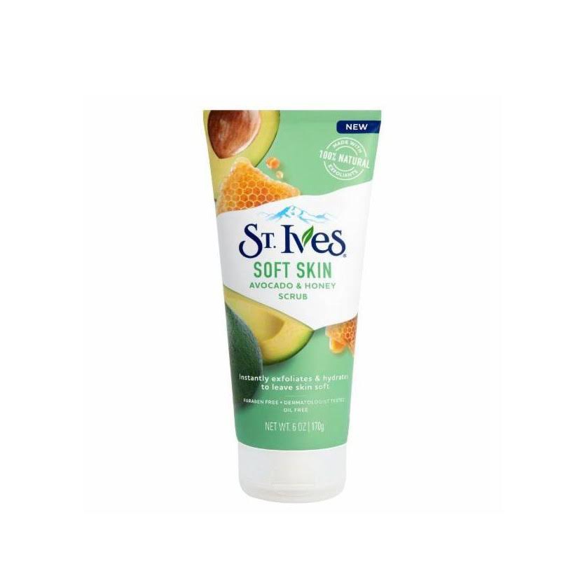 Sữa Rửa Mặt Tẩy Tế Bào Chết Chiết Xuất Bơ Và Mật Ong ST.Ives Soft Skin Avocado & Honey Scrub 170gr Mỹ