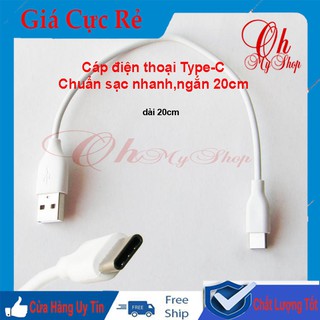 Cáp sạc ngắn Type-C 20cm xịn chuẩn