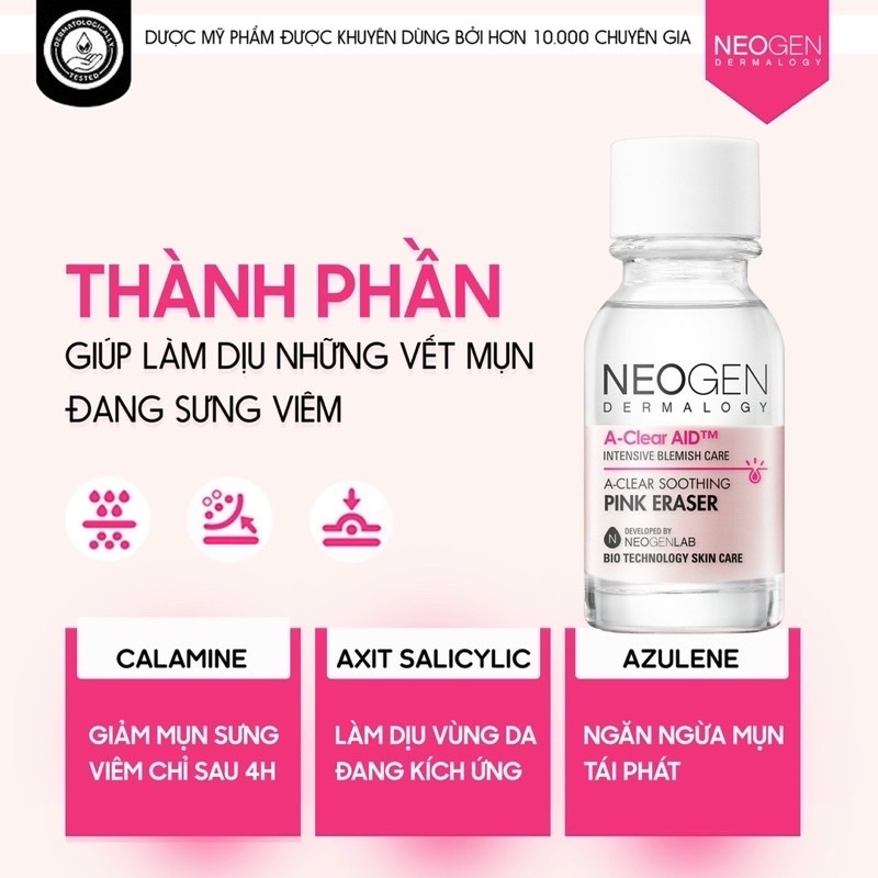 CHẤM MỤN Neogen A-clear Soothing Pink Eraser 15ml | BigBuy360 - bigbuy360.vn