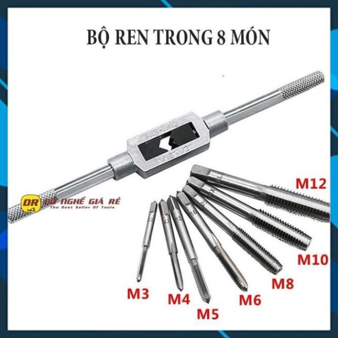 💢 Bộ taro tạo ren đai ốc_ Bộ ta rô ren răng trong và ngoài 8 đến 20 chi tiết ☪️☪️☪️