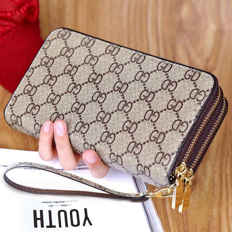 2021 European And American Fashion Trending Wallet Women's New Women's Long Wallet Large Capacity Zipper Handbag Mobile Phone Bag