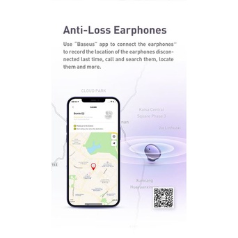 Tai nghe không dây Baseus Bowie E2 True Wireless Earphones (Bluetooth 5.2 , 5~25h using, Anti-Los, APP control, IP55 Wat