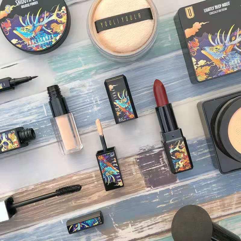 ✕♗✙[Mystery Deer Makeup Set] Một bộ mỹ phẩm đầy đủ màu đỏ ròng với cùng đoạn bên sinh viên mới bắt đầu làm quen hộp quà | BigBuy360 - bigbuy360.vn