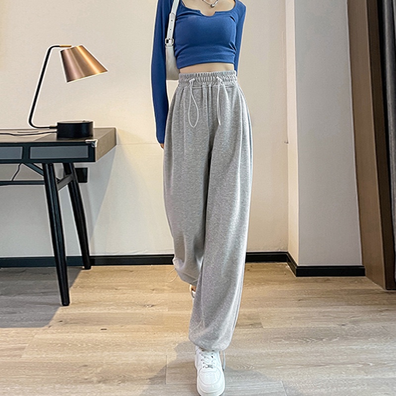 Quần dài thể thao ZHELIHANGFEI ống rộng phong cách thời trang Mỹ năng động trẻ trung