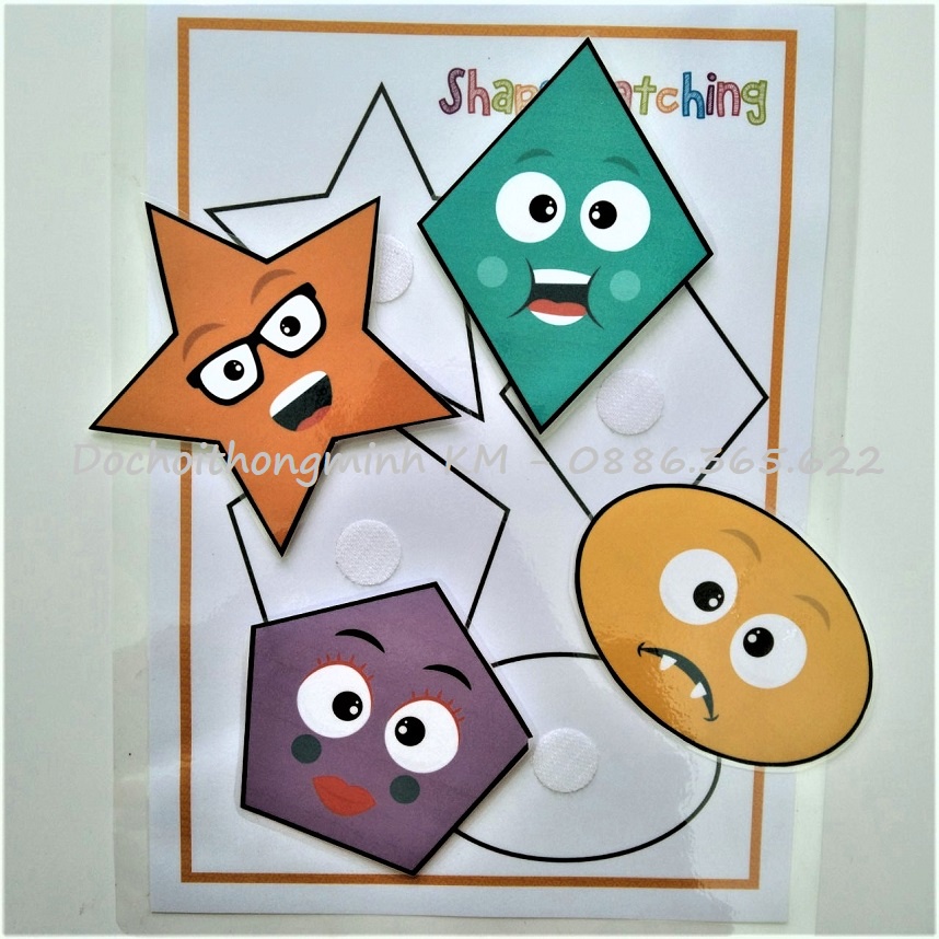 HỌC LIỆU - Matching tìm hình bóng 5 chủ đề hình ảnh lớn cho bé tập ghép