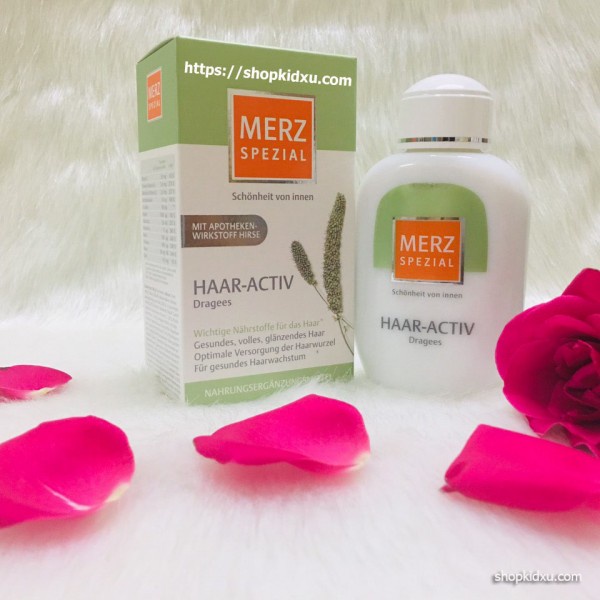 VIÊN UỐNG MỌC TÓC MERZ SPEZIAL HAAR – ACTIV DRAGEES [ hàng Đức]