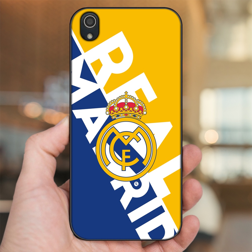 Ốp lưng Vivo Y91c viền đen in hình Real Madrid