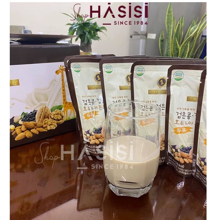 Thùng 20 Gói Sữa Hạt Óc Chó Dinh Dưỡng Tăng Chiều Cao Của Hàn Quốc - GOLDEN HEALTH ( 195ml x 20 gói)