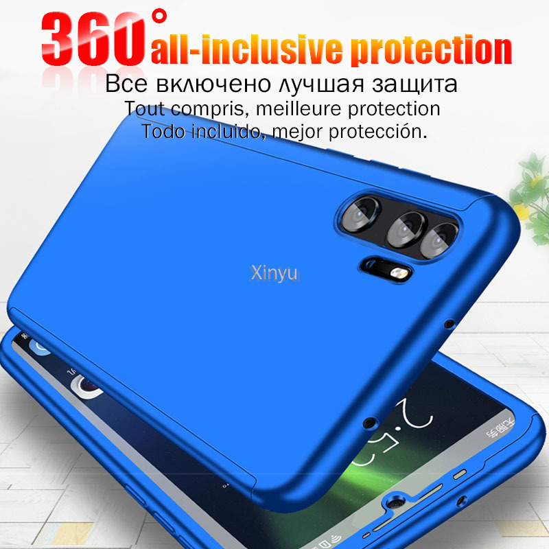 Ốp điện thoại kính cường lực bảo vệ toàn diện 360 độ cho Huawei Nova 2 Lite Nova 3i Nova 4E Nova 4 Nova 5T Nova 7i Nova 2i