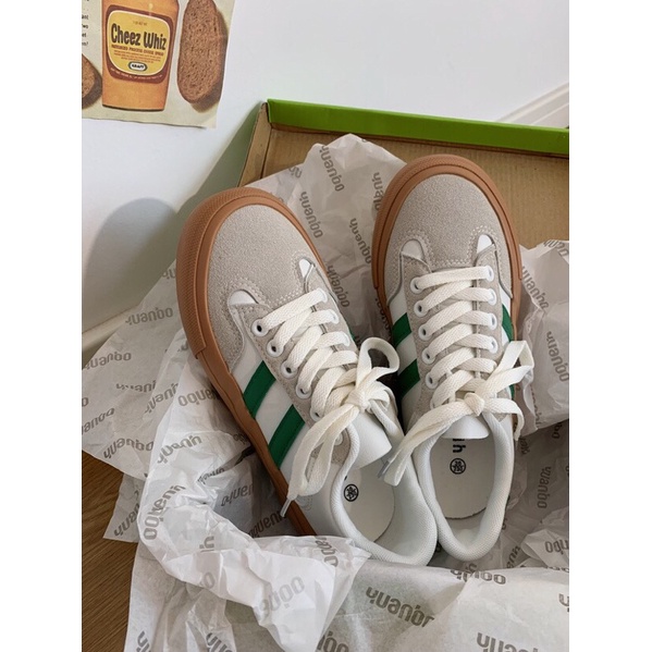 ORD Giày Canvas nữ kẻ sọc