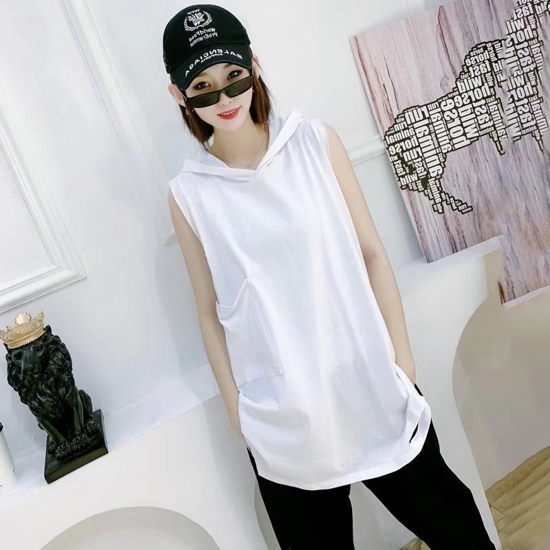 [ORDER] Áo hoodie tank top rách gấu xẻ tà long tee unisex nam nữ