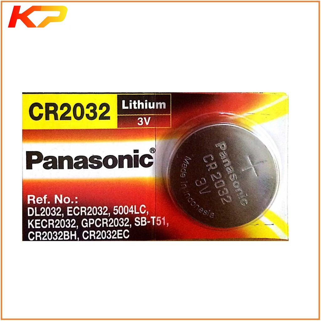 Pin CR2032 Panasonic (Pin CMOS) Vỉ 1 viên - Made in Indonesia