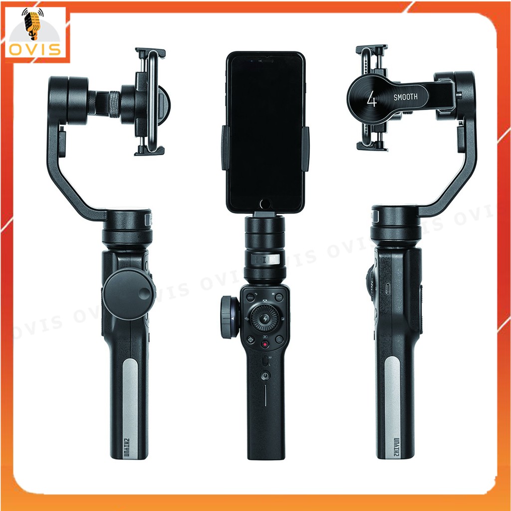 [BH 1 ĐỔI 1] Tay Cầm Chống Rung (Gimbal) Zhiyun Smooth 4 Cho Điện Thoại, Tự Động Lấy Nét, Theo Dõi Chuyển Động | WebRaoVat - webraovat.net.vn