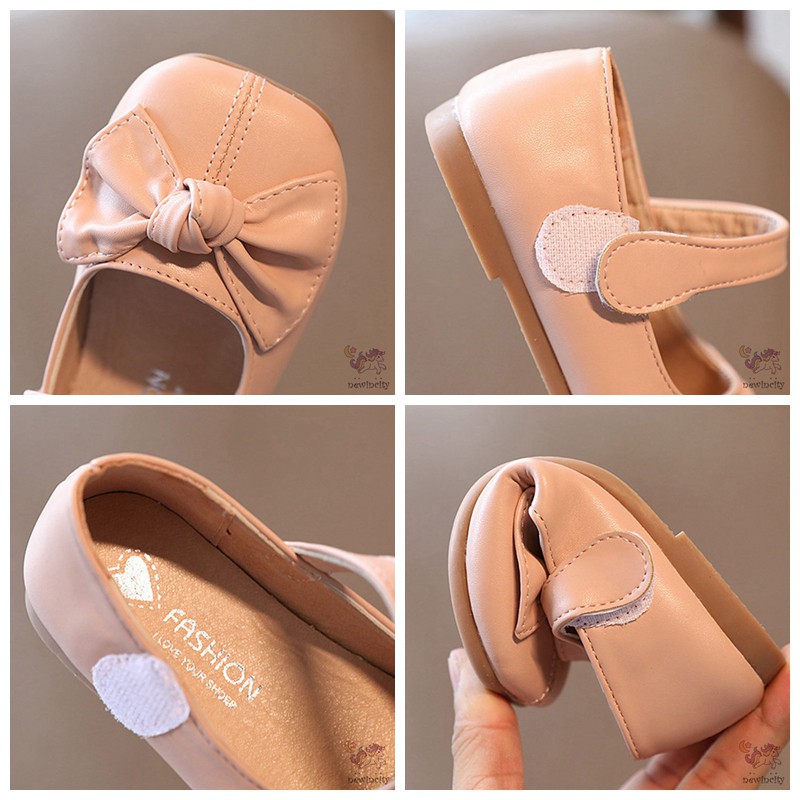 Giày Búp Bê Da Đế Mềm Phong Cách Hàn Quốc Cho Bé Gái