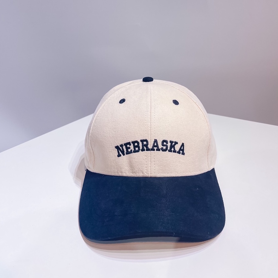 Mũ Lưỡi Trai Nón Kết Nhung Cao Cấp Thêu Chữ Nebraska 439 Phong Cách Ulzzang Form Unisex Nam Nữ - Hazo