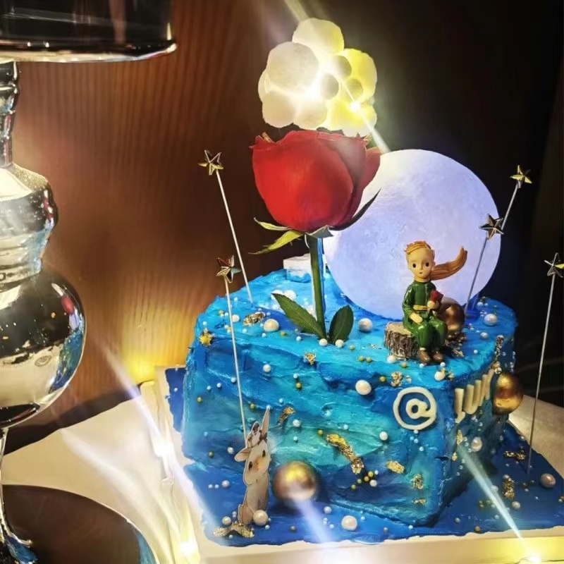 Mô Hình Hoàng Tử Bé Và Cáo Bằng Nhựa Resin Trang Trí Bàn Làm Việc