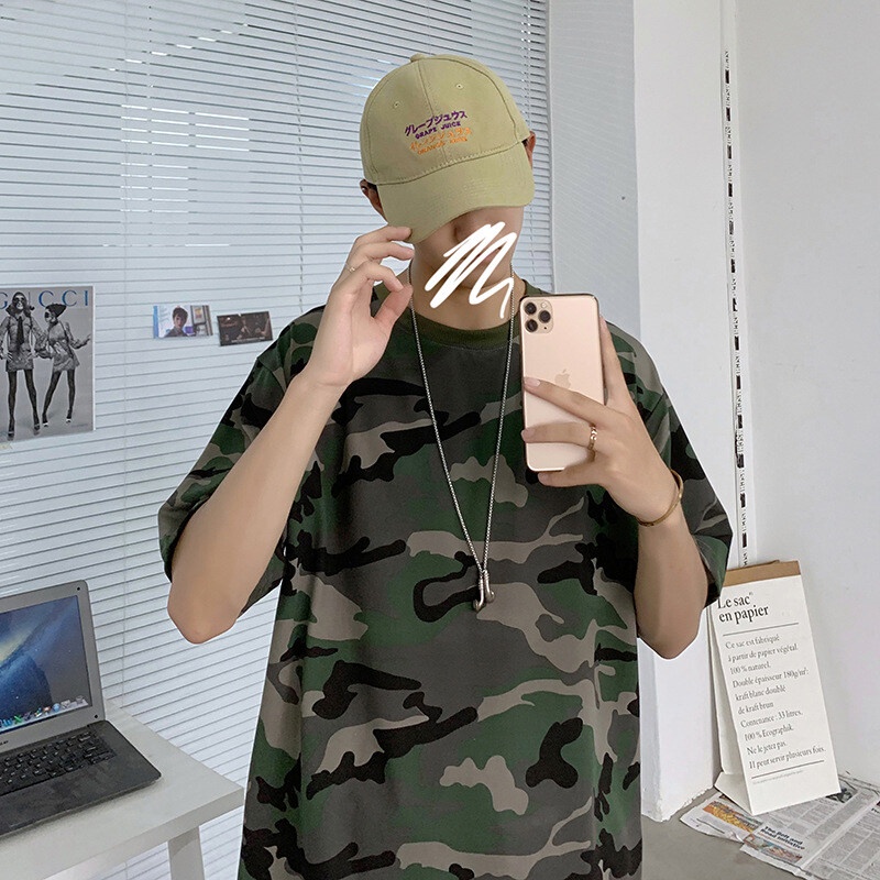 Áo thun nam AOKANG tay ngắn họa tiết rằn ri thời trang dành cho nam