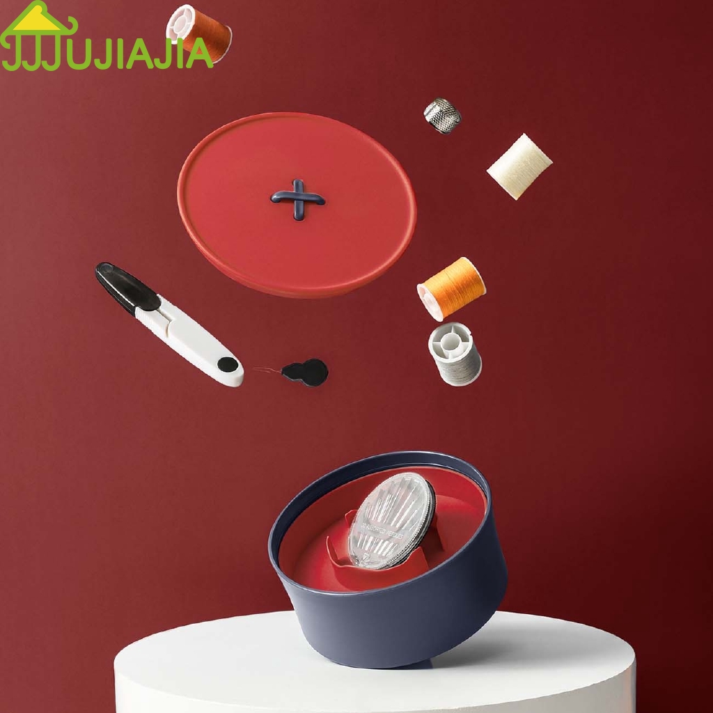 Hộp Đựng Dụng Cụ May Vá JUJIAJIA Hình Tròn Tiện Lợi