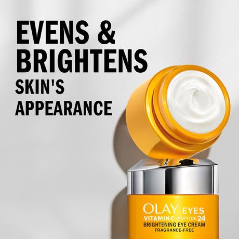 Kem dưỡng trắng da vùng mắt Olay Vitamin C + Peptide 24 Brightening Eye Cream 15ml Hàng Mỹ
