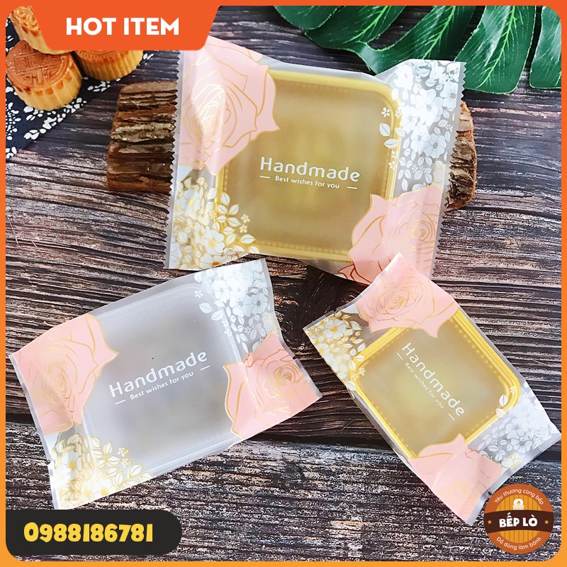 Túi đựng bánh Trung Thu Hoa Hồng SANG TRỌNG DỄ THƯƠNG HÀNG MỚI 2022 - set 100 túi