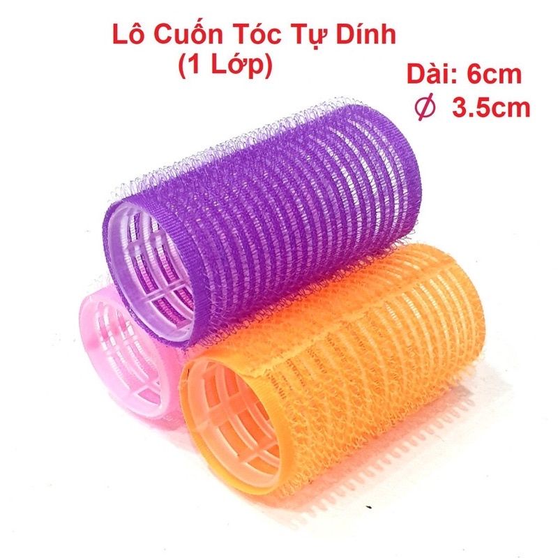 Lô Uốn Tóc Mái Tự Dính Màu Sắc Ngẫu Nhiên Tiện Dụng Cho Nữ