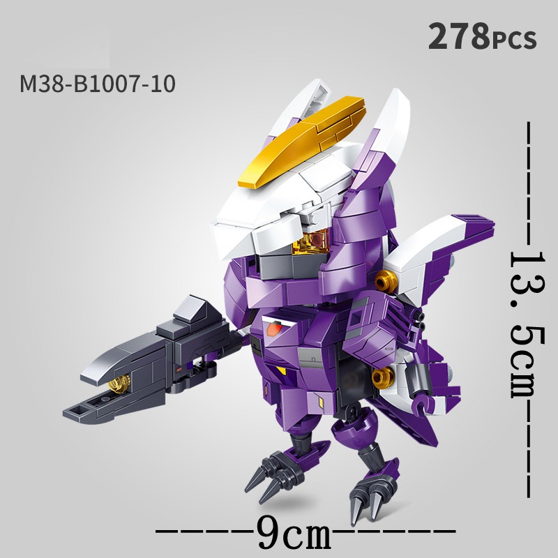 Bộ đồ chơi lắp ráp SLUBAN hình robot Mobile City Alpha Mecha cho bé