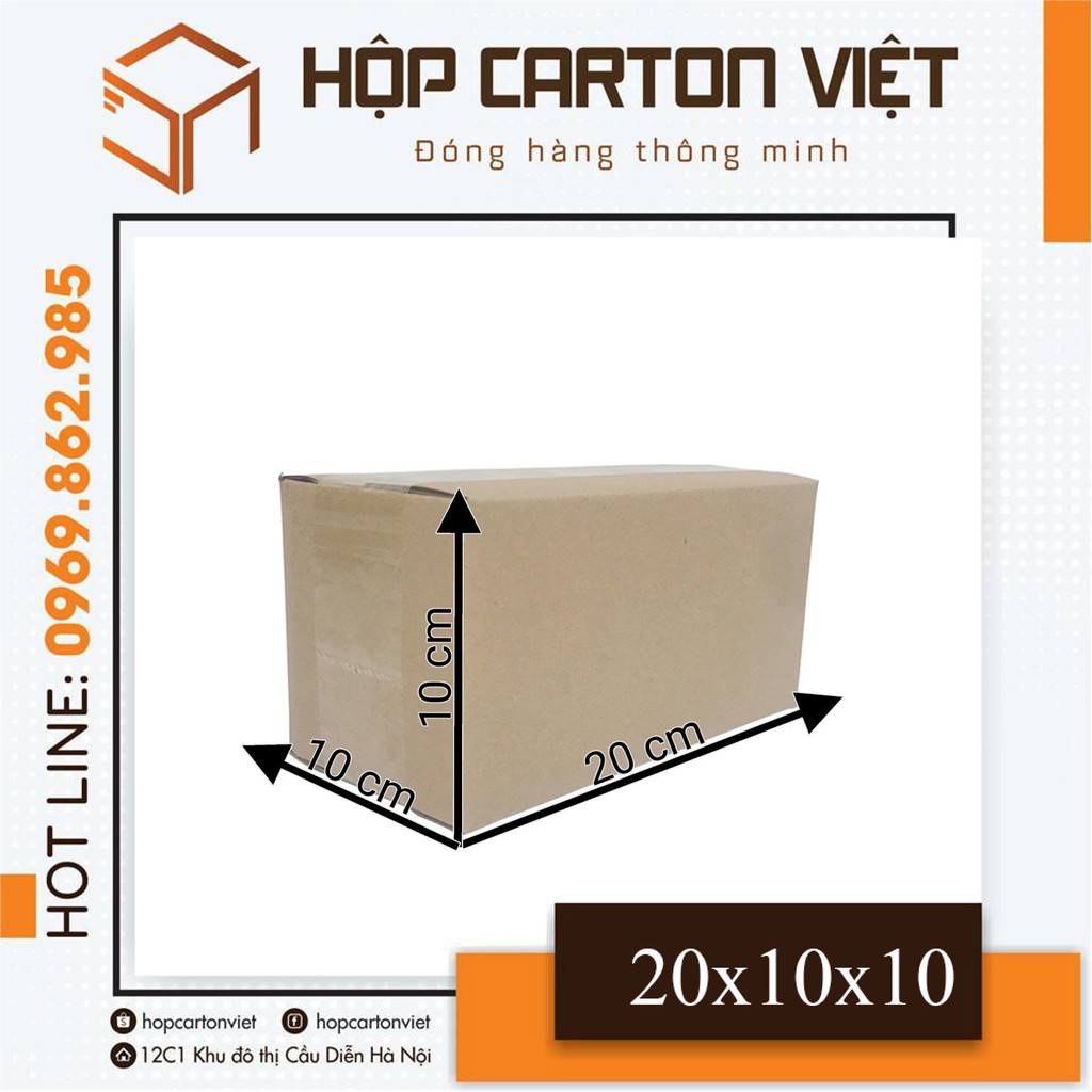 20x10x10 Thùng carton đóng hàng