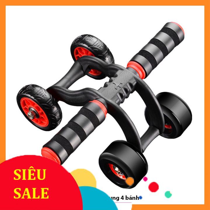 Con lăn tập cơ bụng 4 bánh