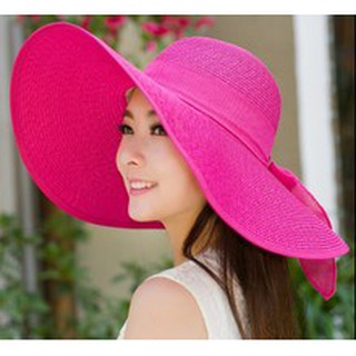 Mũ/ Nón cói nữ rộng vành đi biển - Hàng Quảng Châu Loại 1 (tặng kèm dánh vành mũ)