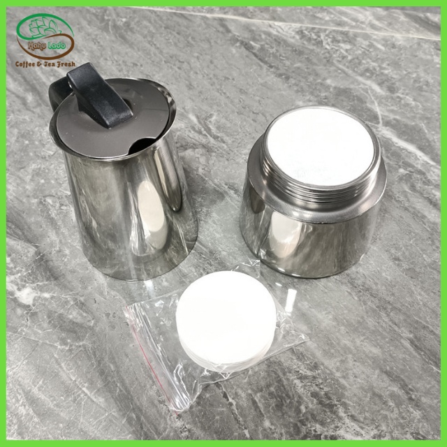 Set 350 Miếng Lọc Cà Phê Màu Trắng Khử Cặn YRP Hình Phẳng Hahulado Phù Hợp Aeropress Dụng Cụ Nén Ép Lọc Cà Phê Kiểu Mỹ