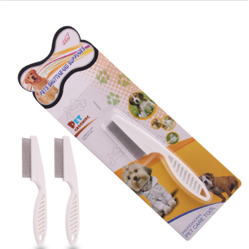 LƯỢC CHẢI VE RẬN CHO CHÓ MÈO CÓ TAY CẦM SIZE LỚN, LƯỢC CHẢI LÔNG - LOVE PETS SHOP