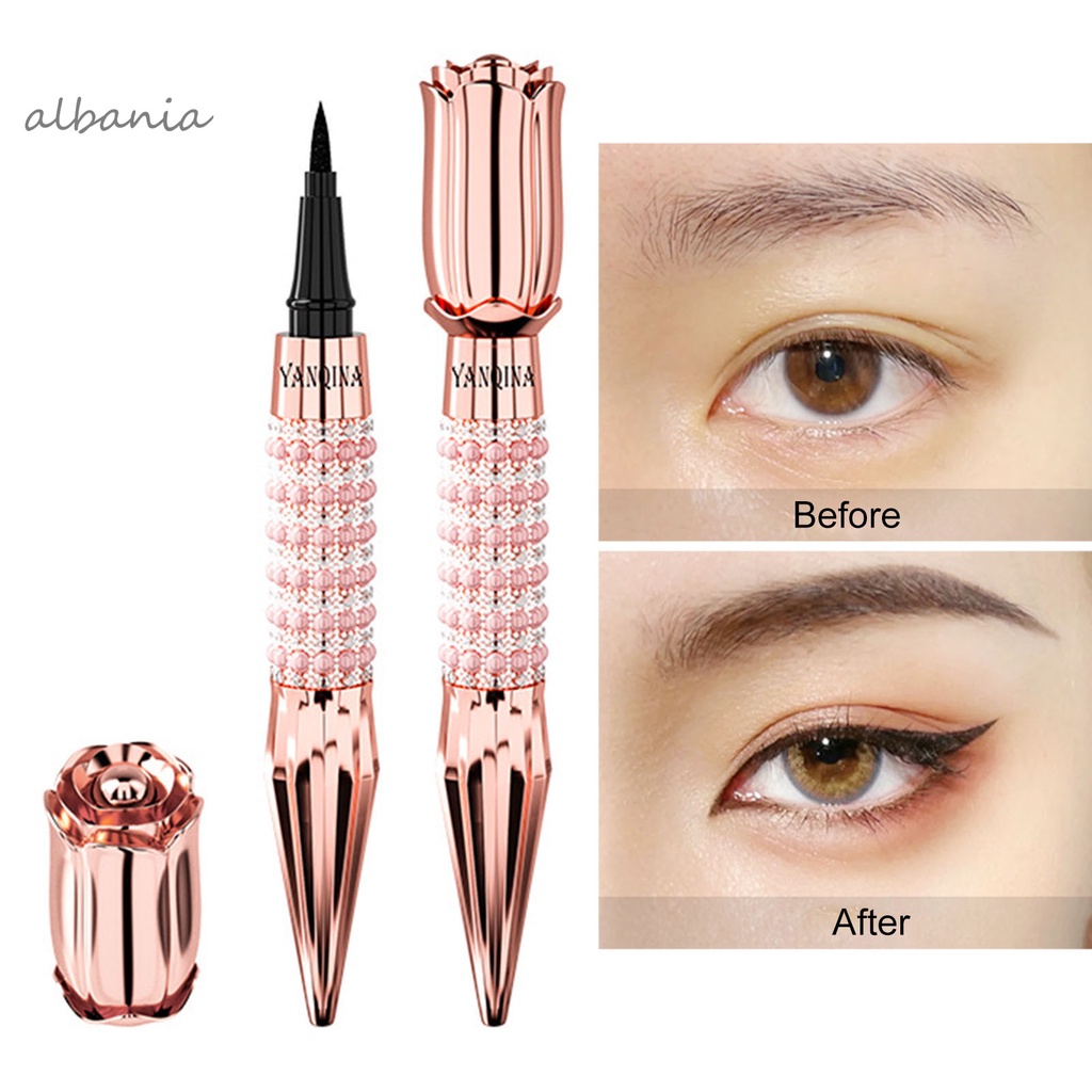 <albania>Chì kẻ mắt đính đá trang điểm hình hoa hồng nhỏ gọn | BigBuy360 - bigbuy360.vn
