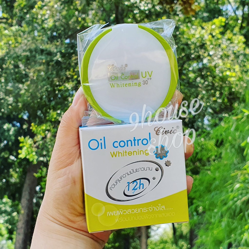 01 Phấn Phủ Kiềm Dầu CIVIC Oil Control Whitening UV30 Powder Thái Lan 11gram
